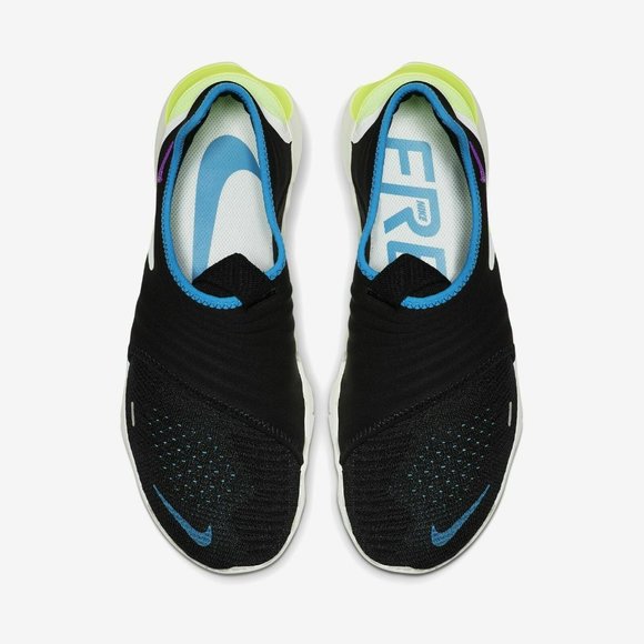 Nike Free RN Flyknit 3.0 Black Volt Neon Men's - Picture 6 of 6